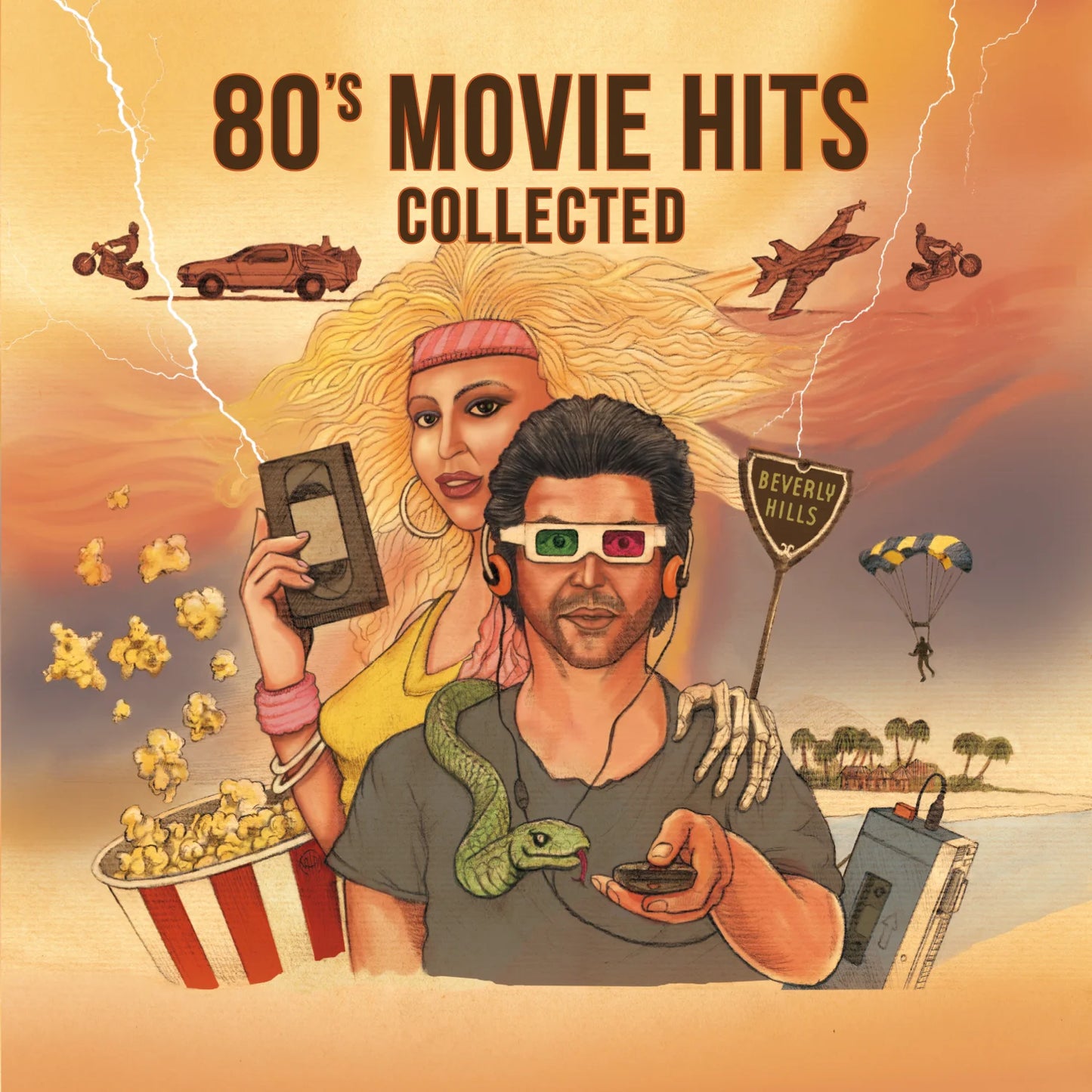 80's Movie Hits Collected (Translucent Blue & Gold)