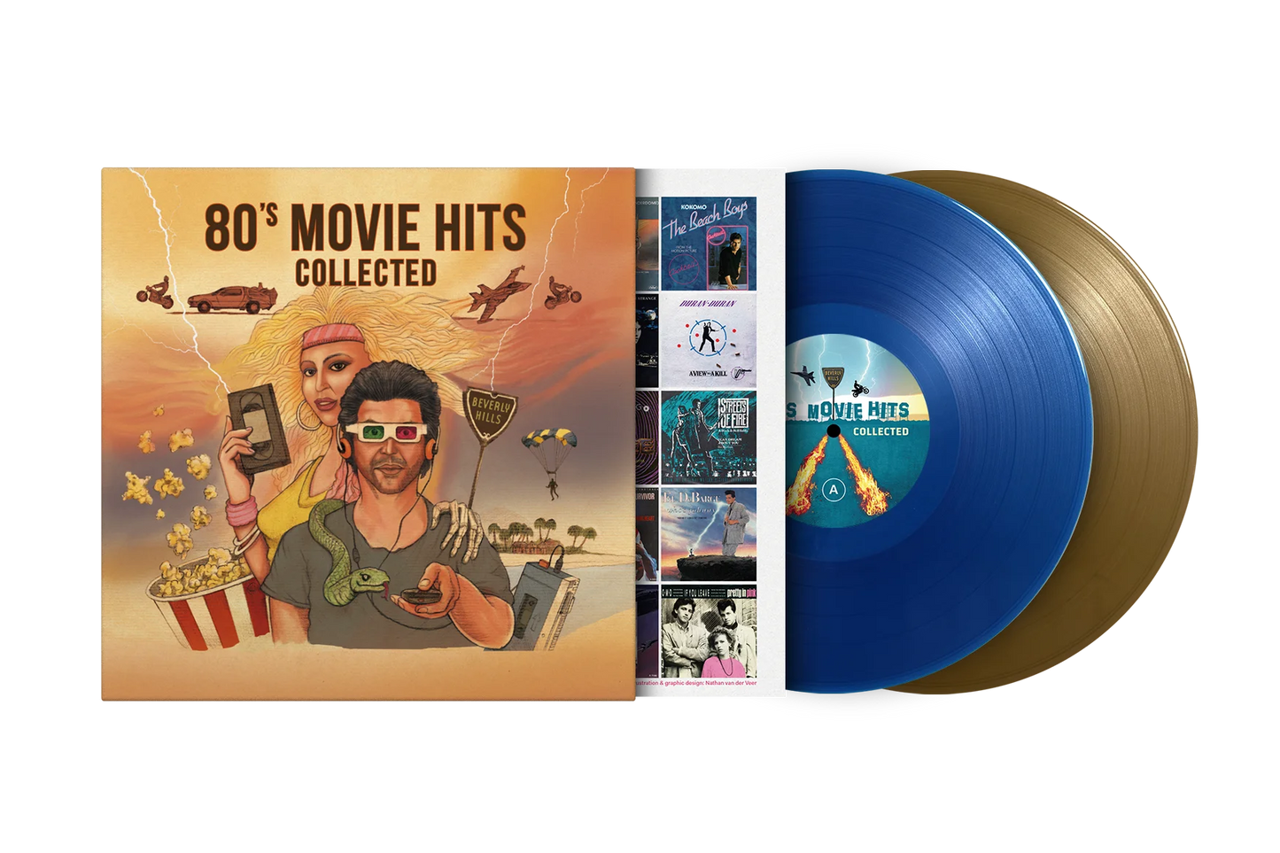 80's Movie Hits Collected (Translucent Blue & Gold)