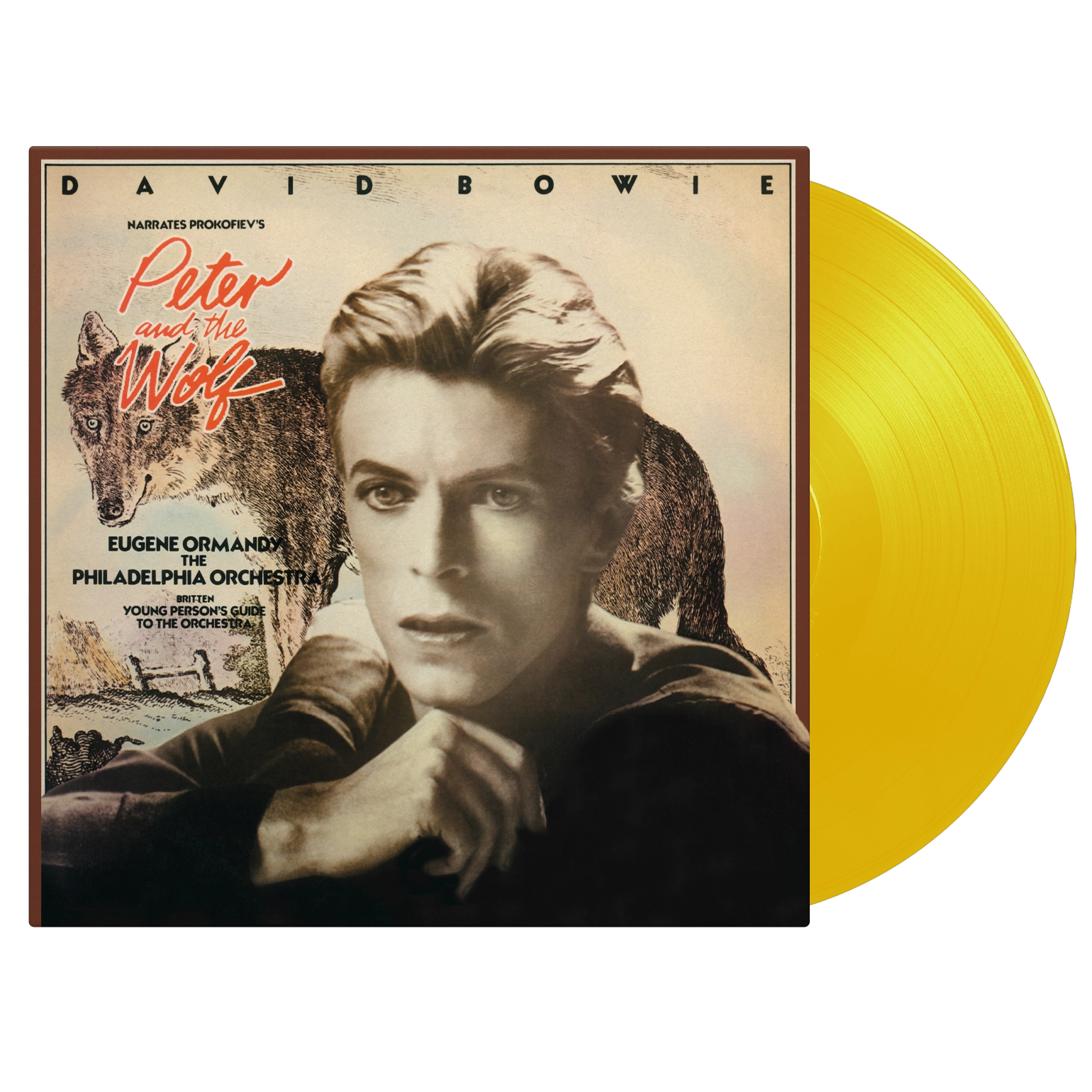 LP David Bowie Narrates Sergei Pr Peter And The Wolf / Young Persons Guide To The Orc MOVCL011 Music On Vinyl 未開封 /00260 David Bowie Narrates Prokofiev's Peter And The Wolf (Yellow Vinyl