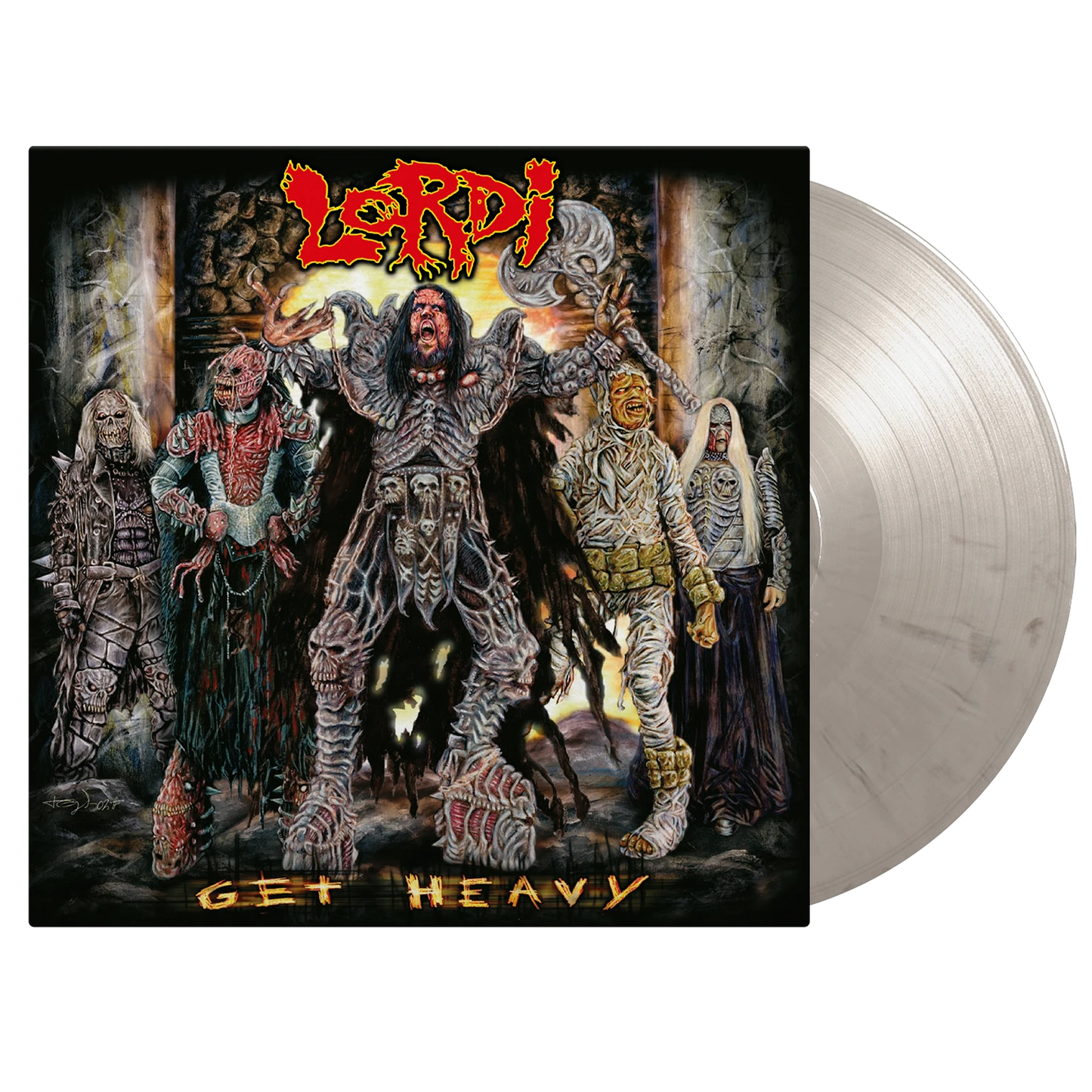Get Heavy - Black/White Marble Vinyl