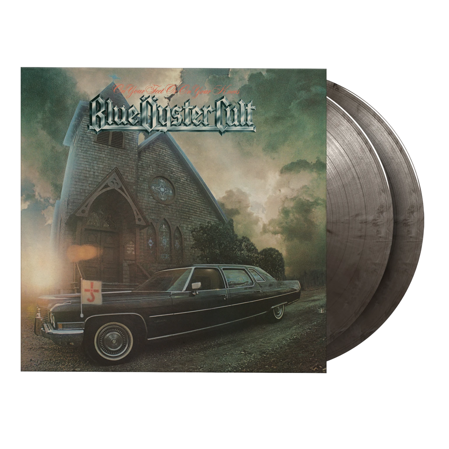 On Your Feet Or On Your Knees - Silver/Black Marble Vinyl