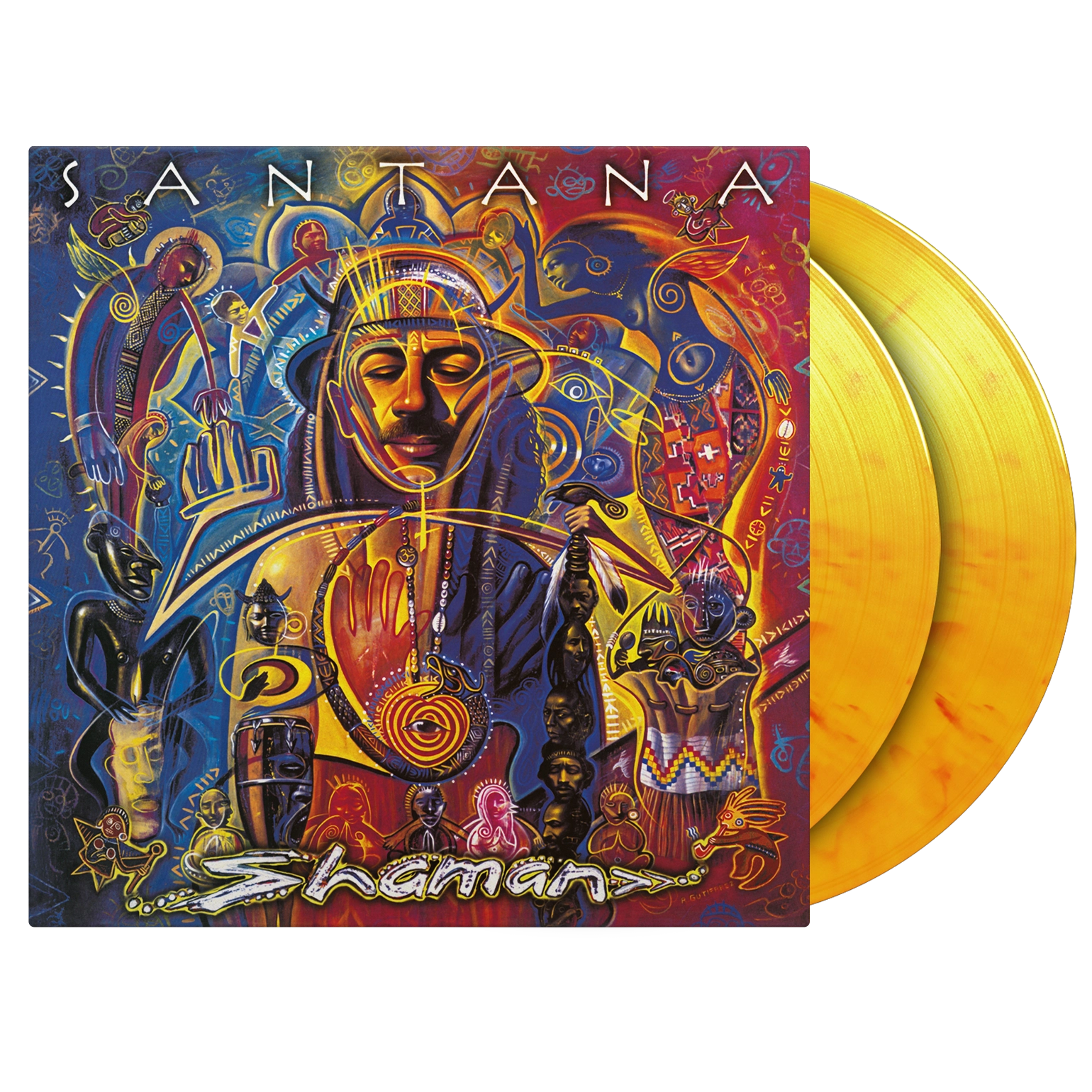 2discs LP Santana Shaman [MOV Yellow, Red & Orange Marbled Vinyl] MOVLP3599Y Music On Vinyl 未開封 /00520 Santana - Shaman (Yellow/Orange Marble Vinyl) | Music On Vinyl