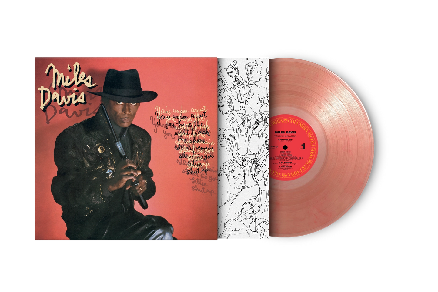 You're Under Arrest - Red/Clear Marble Vinyl