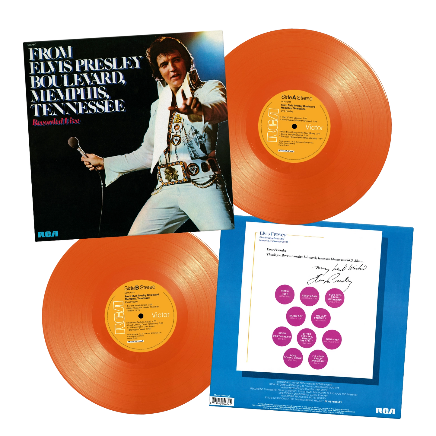 From Elvis Presley Blvd Memphis, TN - Orange Vinyl