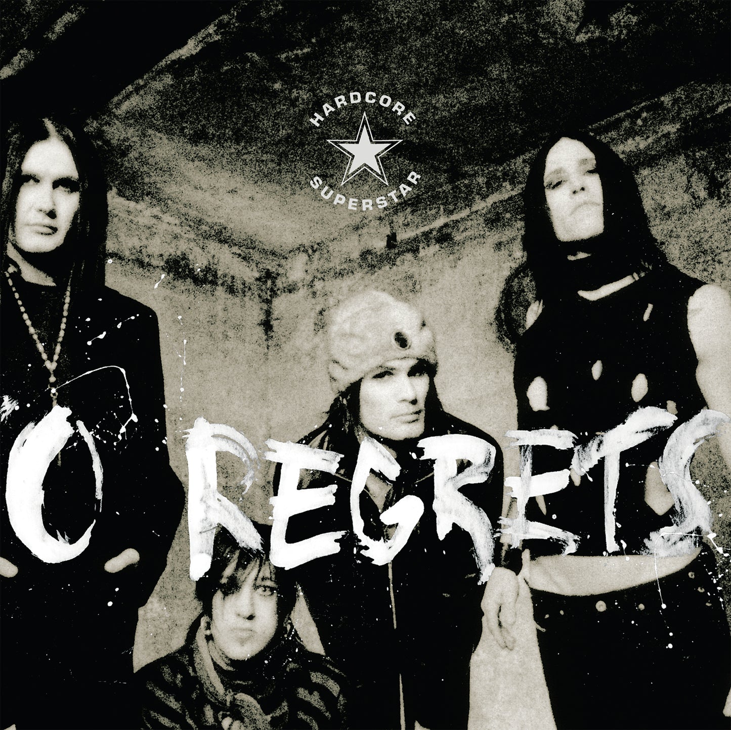 No Regrets - Black & Crystal Clear Marbled Vinyl