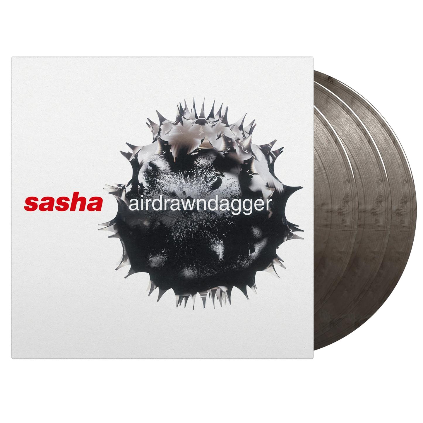 Airdrawndagger - Silver/Black Marble Vinyl