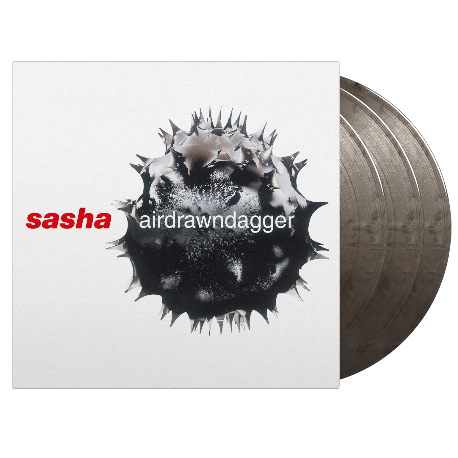 Airdrawndagger - Silver/Black Marble Vinyl