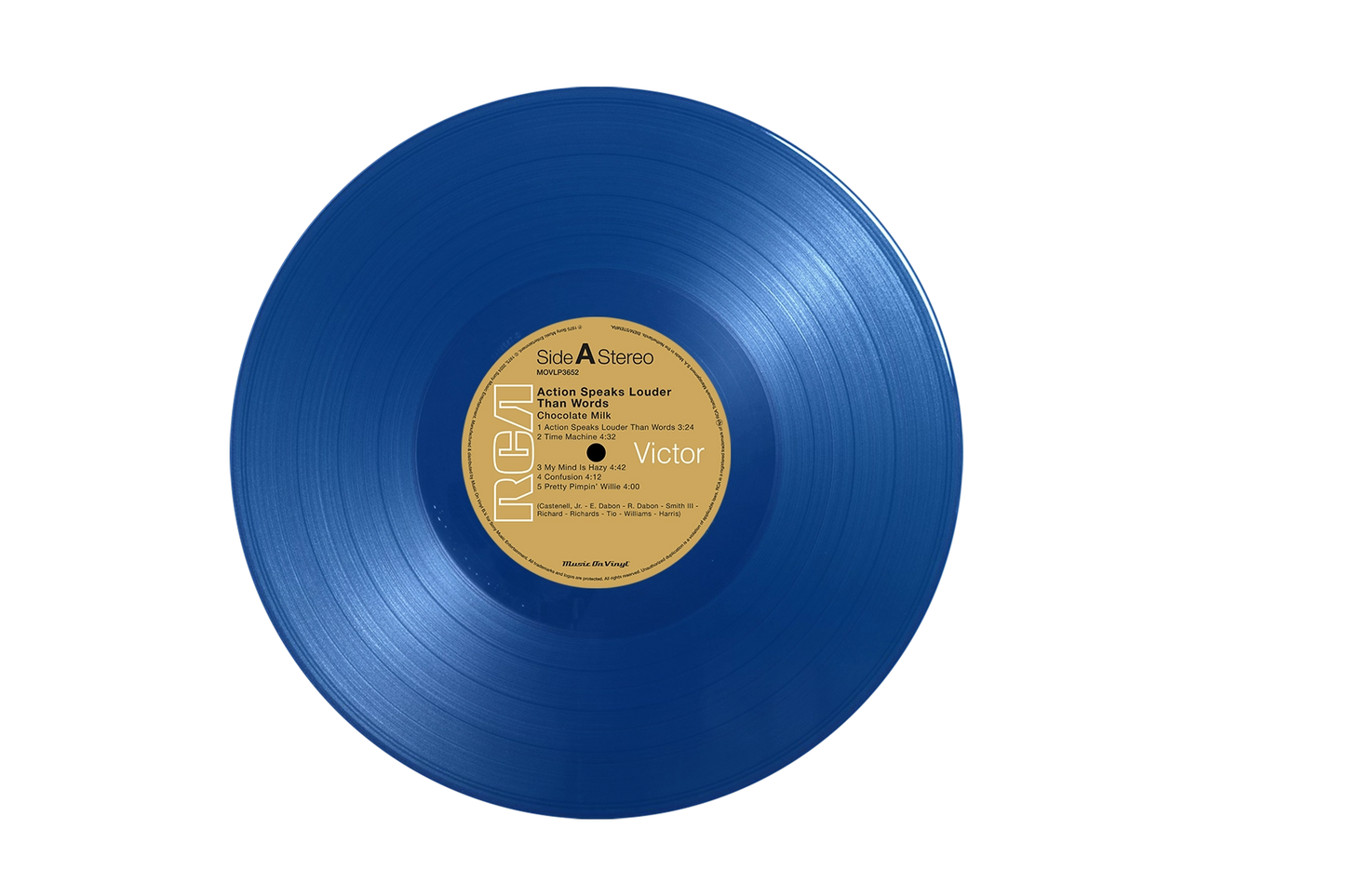 Action Speaks Louder Than Words - Blue Coloured Vinyl