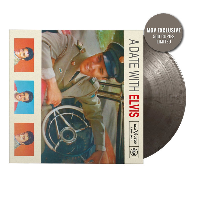 A Date With Elvis - Silver/Black Marble Vinyl