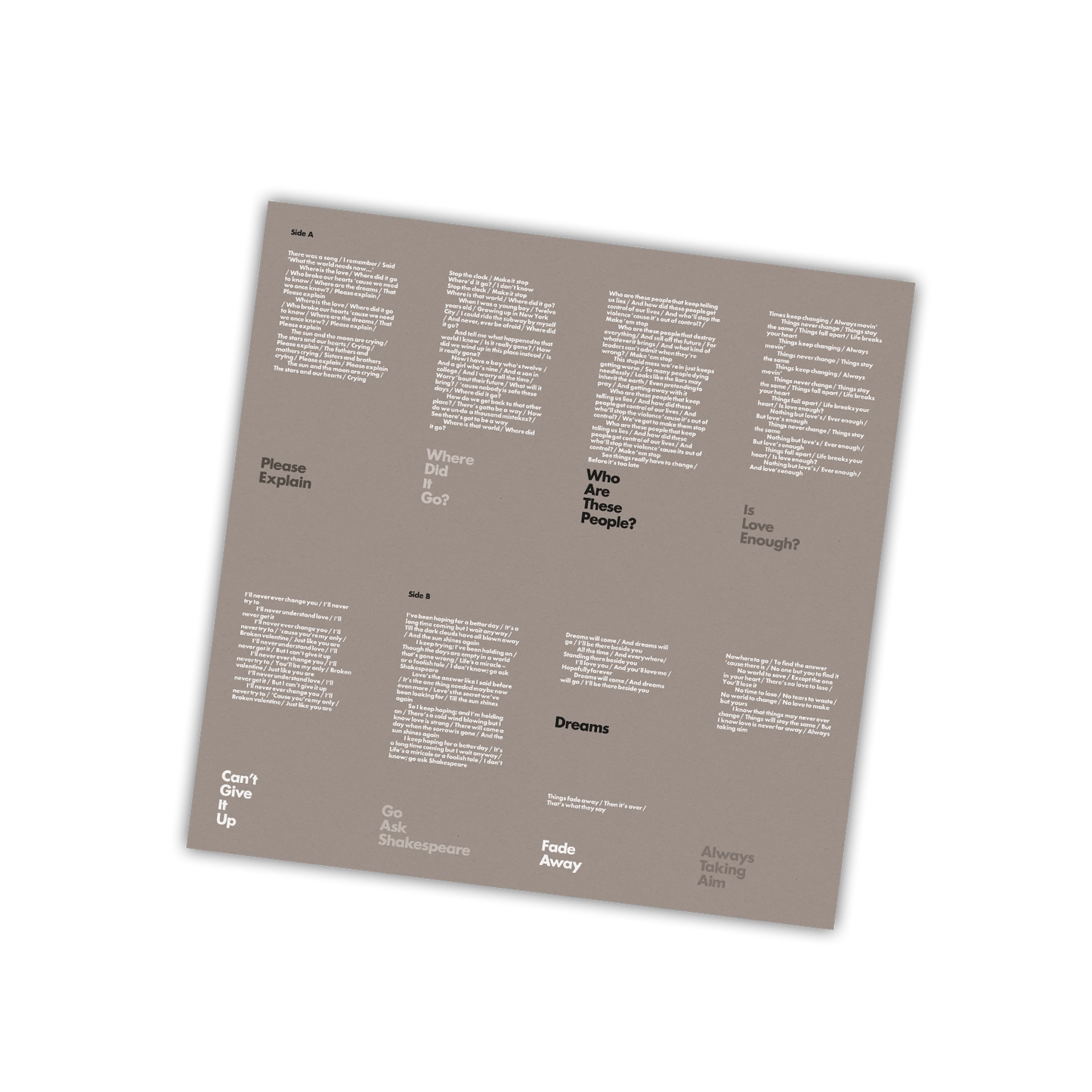 At This Time - Crystal Clear Vinyl