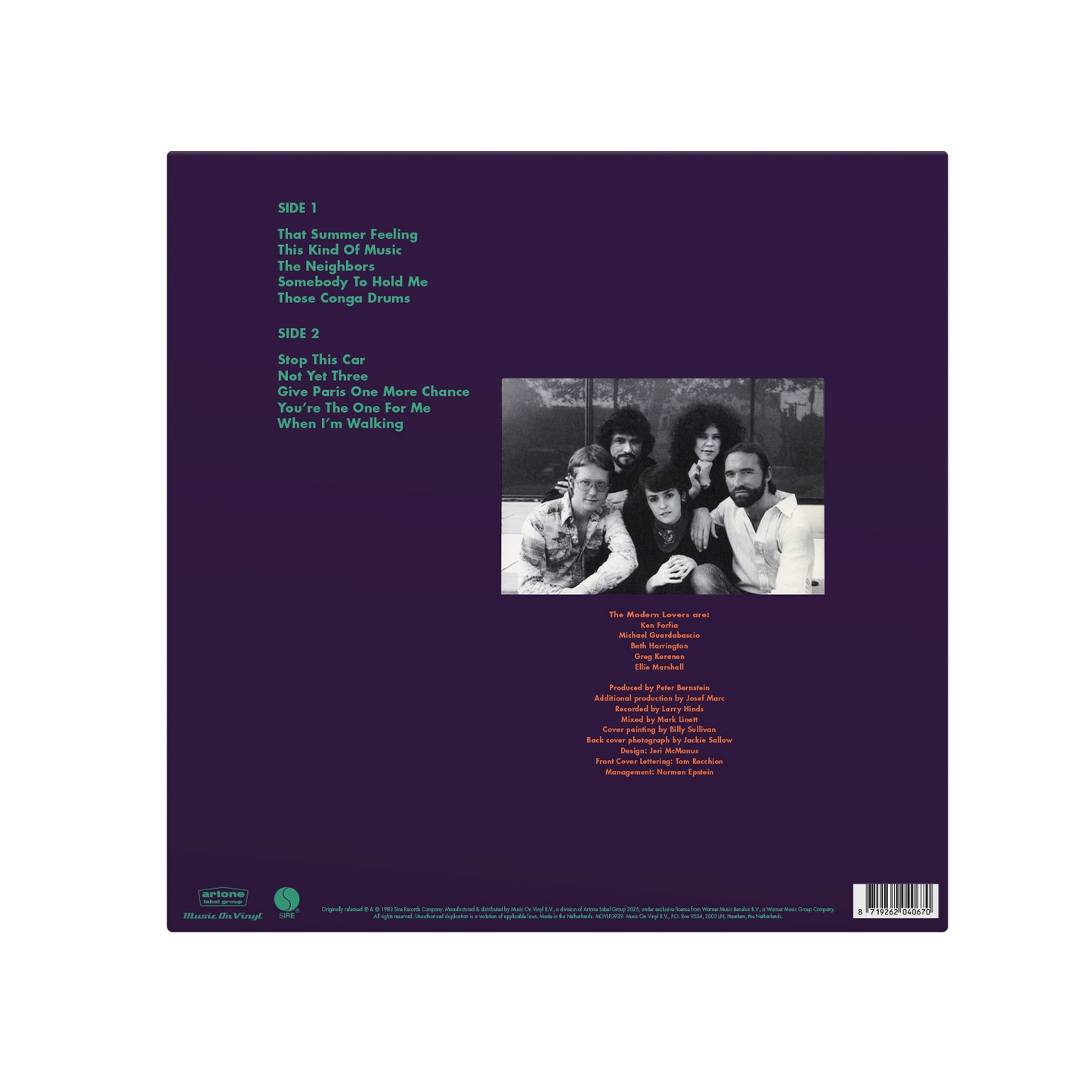 Jonathan Sings! - Purple Vinyl