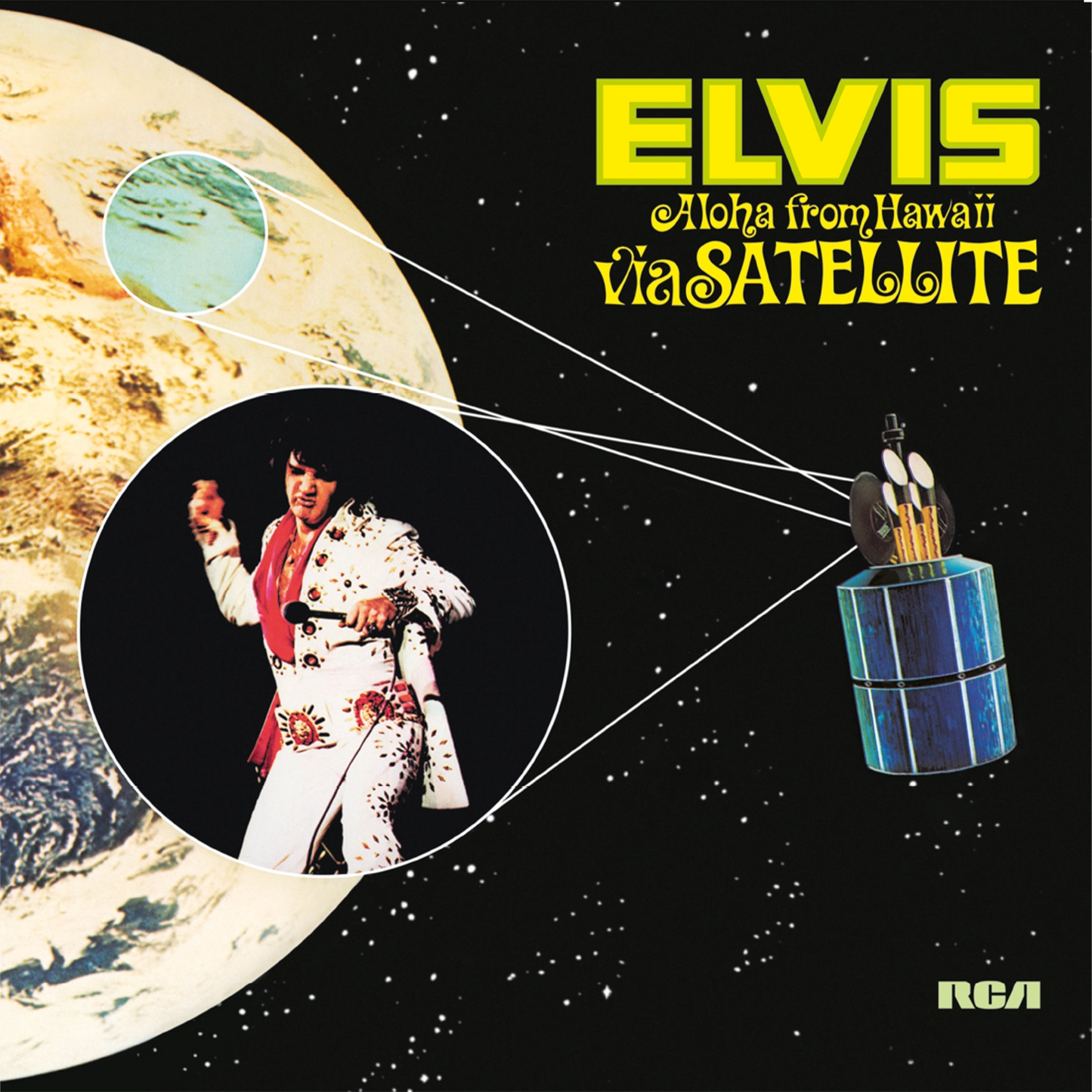 Aloha From Hawaii Via Satellite - Blue/White Marble Vinyl