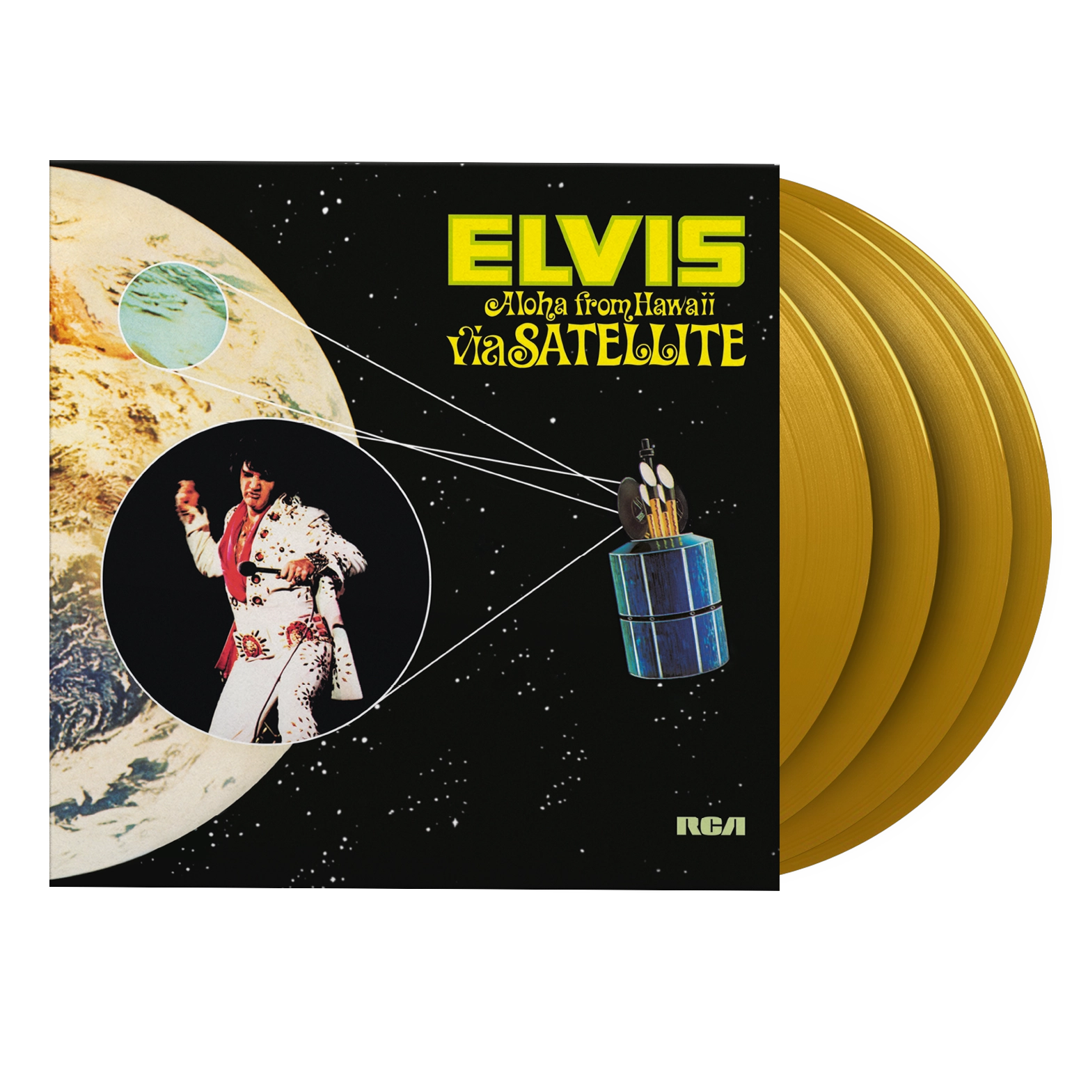 ミュージック Elvis: Aloha From Hawaii Via Satellite MOVLP739_4LP_ProductAssets_Yel