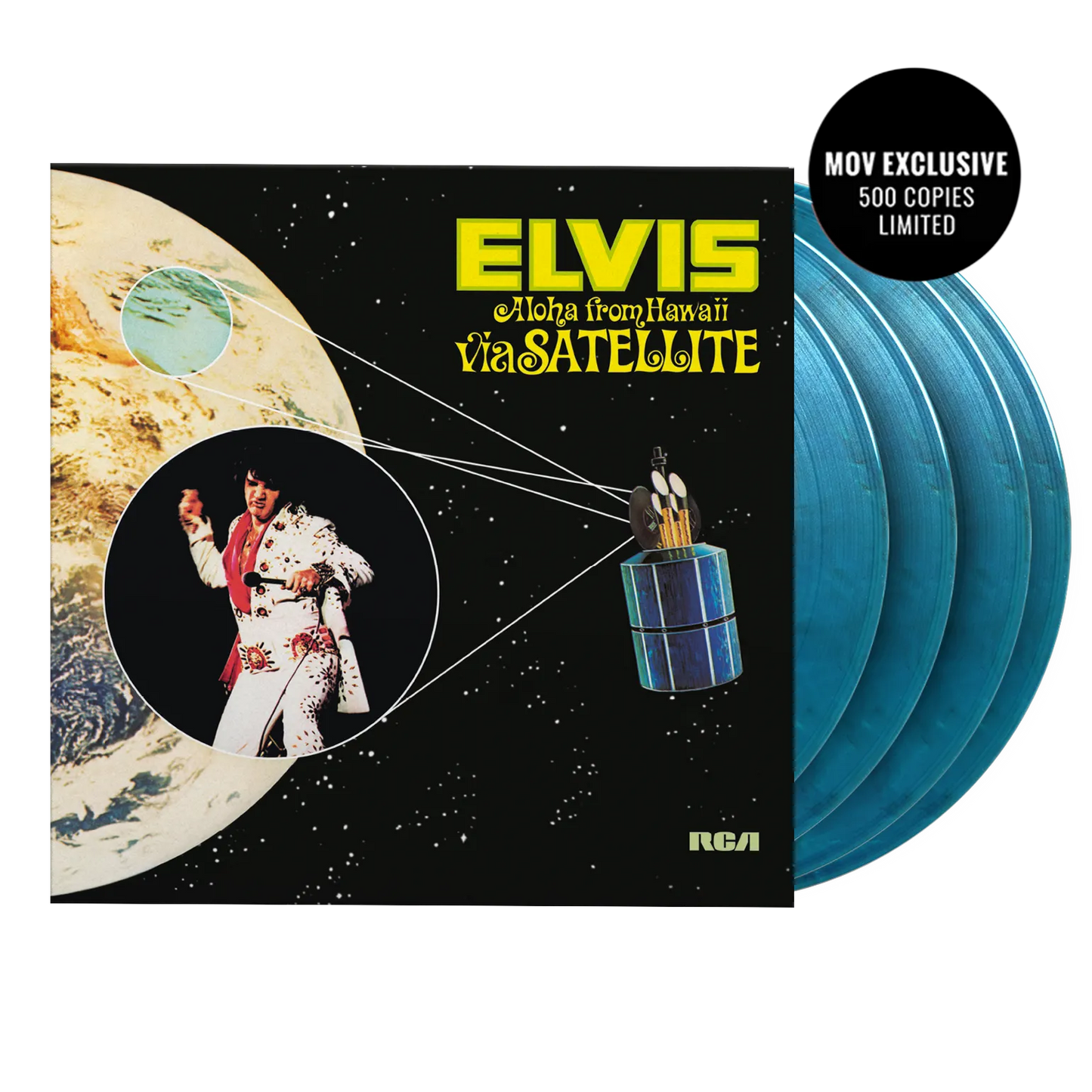 Aloha From Hawaii Via Satellite - Blue/White Marble Vinyl