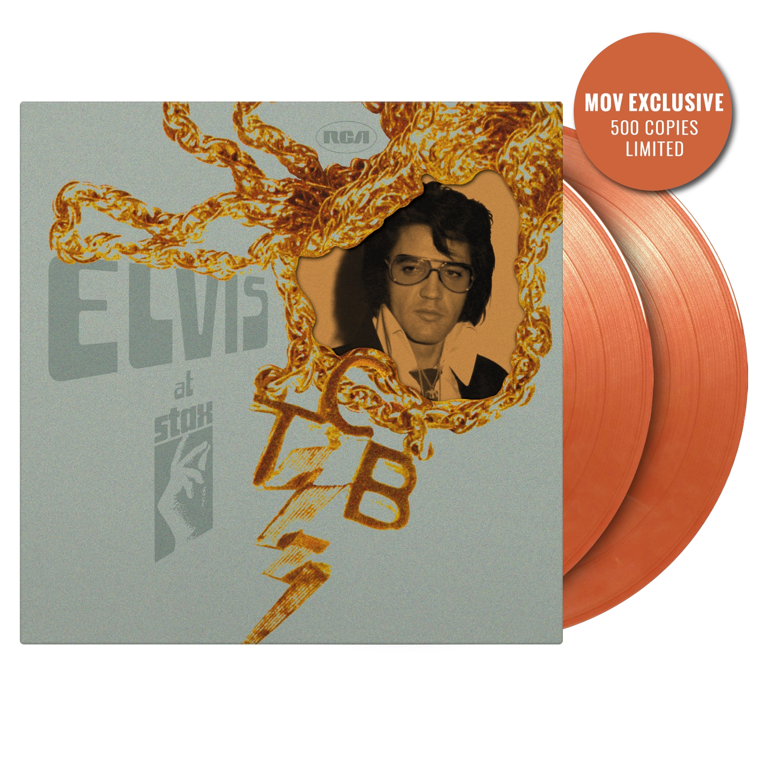 Elvis At Stax - Red/White Marble